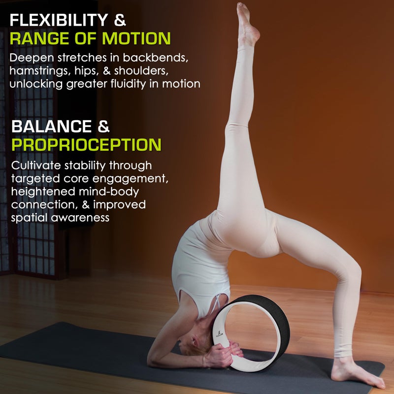 ProsourceFit Yoga Wheel Prop 12â€ for Improving Yoga Poses, Backbends, Flexibility, Balance, Stretching, Relaxation - Image 3
